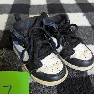 Kids Jordan Sneakers - Black and Blue